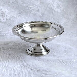 REVERE Silversmiths' Sterling Silver Weighted Compote Pedestal Candy Nut Dish #2